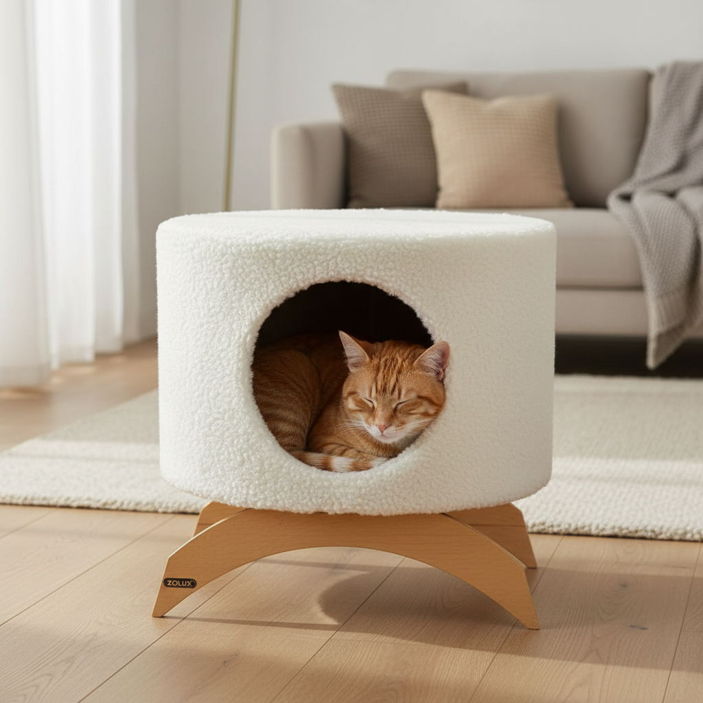 Katzenbett „Montana“ von ZOLUX – Beige, 42 x 31 x 40 cm