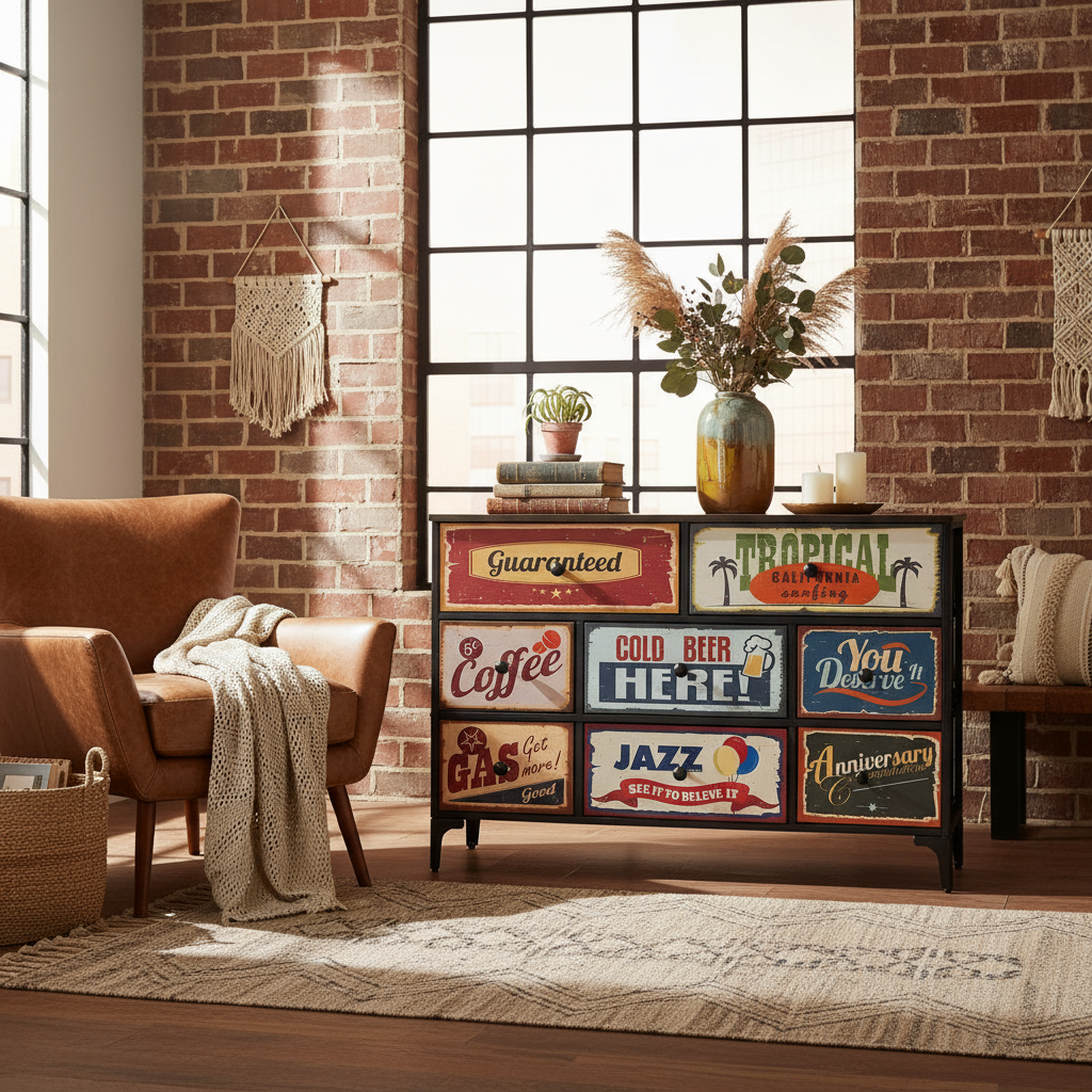 Kommode „Retro“ von Max Home – Vintage Design, 103 x 77 x 30 cm