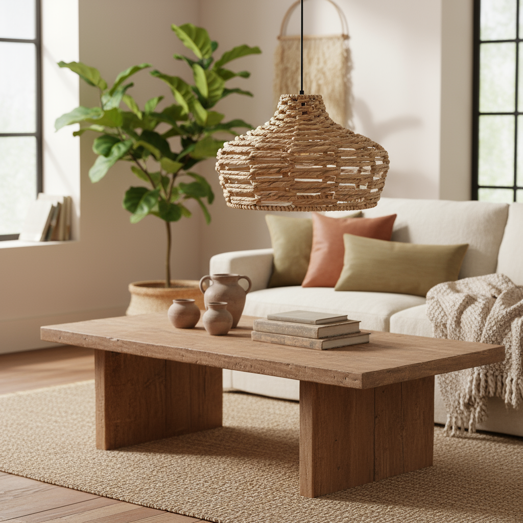 Lampenschirm "Natural Weave" von DKD Home Decor, 45 x 45 x 30 cm