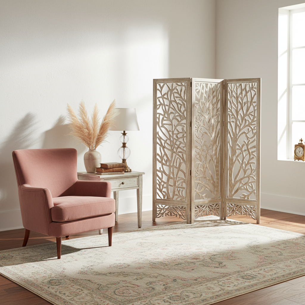 Spanische Wand „Mystic Grove“ von DKD Home Decor – 153 x 2,5 x 182 cm