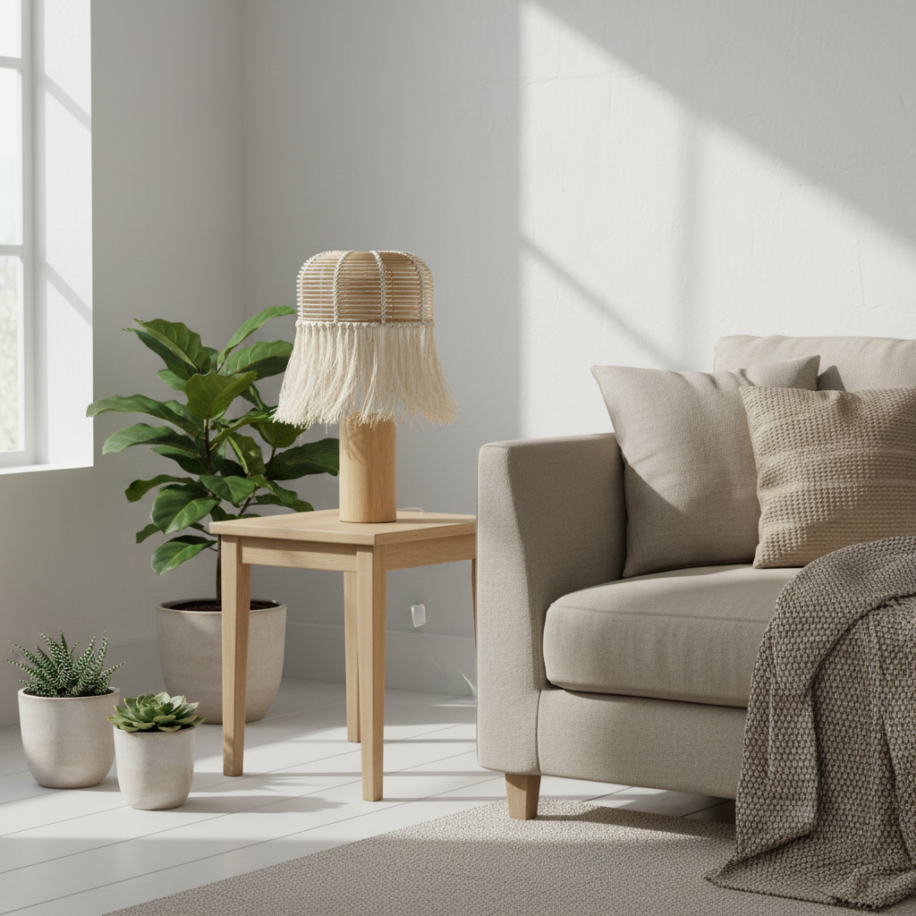 Lampenschirm "Rattan Flow" von DKD Home Decor, Ø 30 x 38 cm
