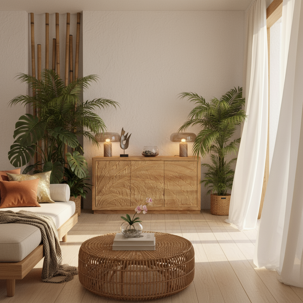 Kommode „Tropical Oasis“ von DKD Home Decor – 178 x 46 x 90 cm