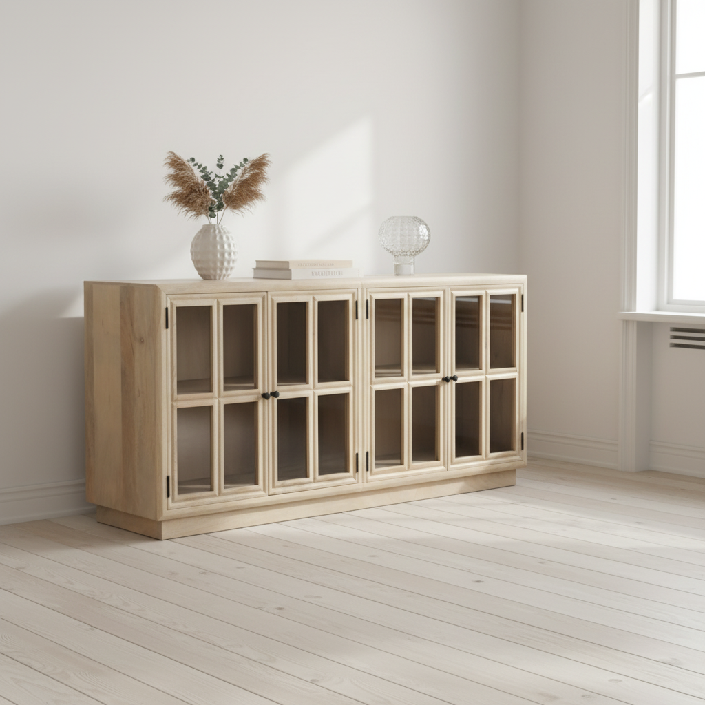 Anrichte „Nordic View“ von Home ESPRIT in Natur – 170 x 41 x 81 cm