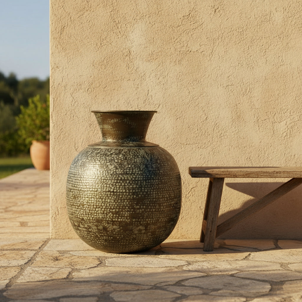 Vase „Grande Verdigris“ von Home ESPRIT – Ø 60 cm, Höhe 72 cm