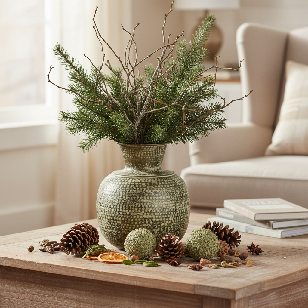 Vase „Veridian Dream“ von Home ESPRIT – Ø 42 cm, Höhe 45 cm