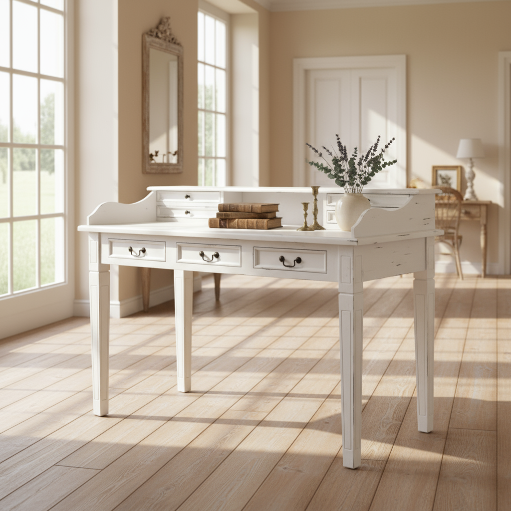 Schreibtisch "Shabby Elegance" von Home ESPRIT, 150 x 57 x 100 cm