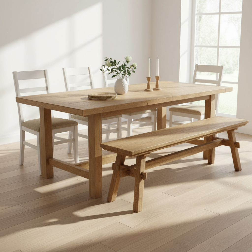 Bank „Rustic Pine“ von Home ESPRIT in Braun – 180 x 35 x 47 cm