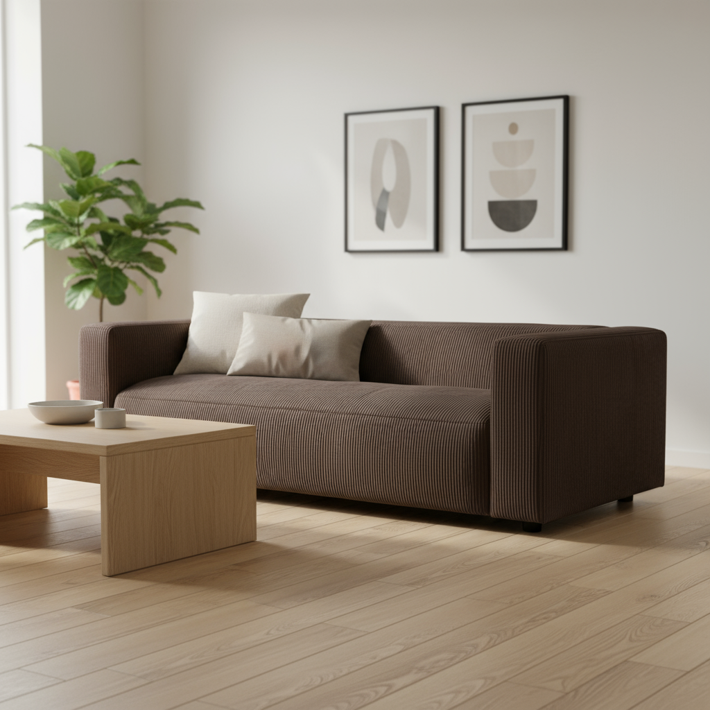 Sofa "Modern Cord" von Home ESPRIT, 224 x 95,5 x 66,5 cm