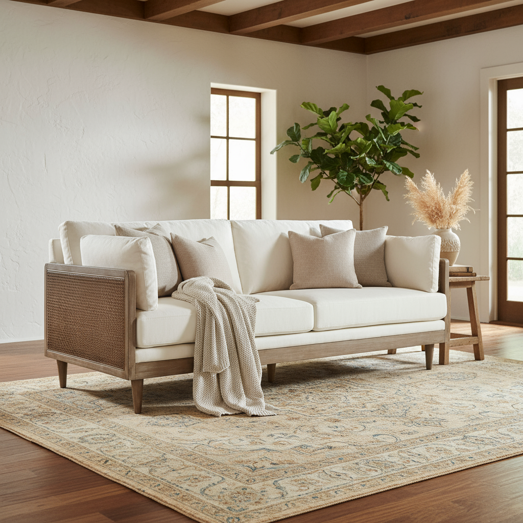 Sofa "Colonial Lounge" von Home ESPRIT, 208 x 86 x 88 cm