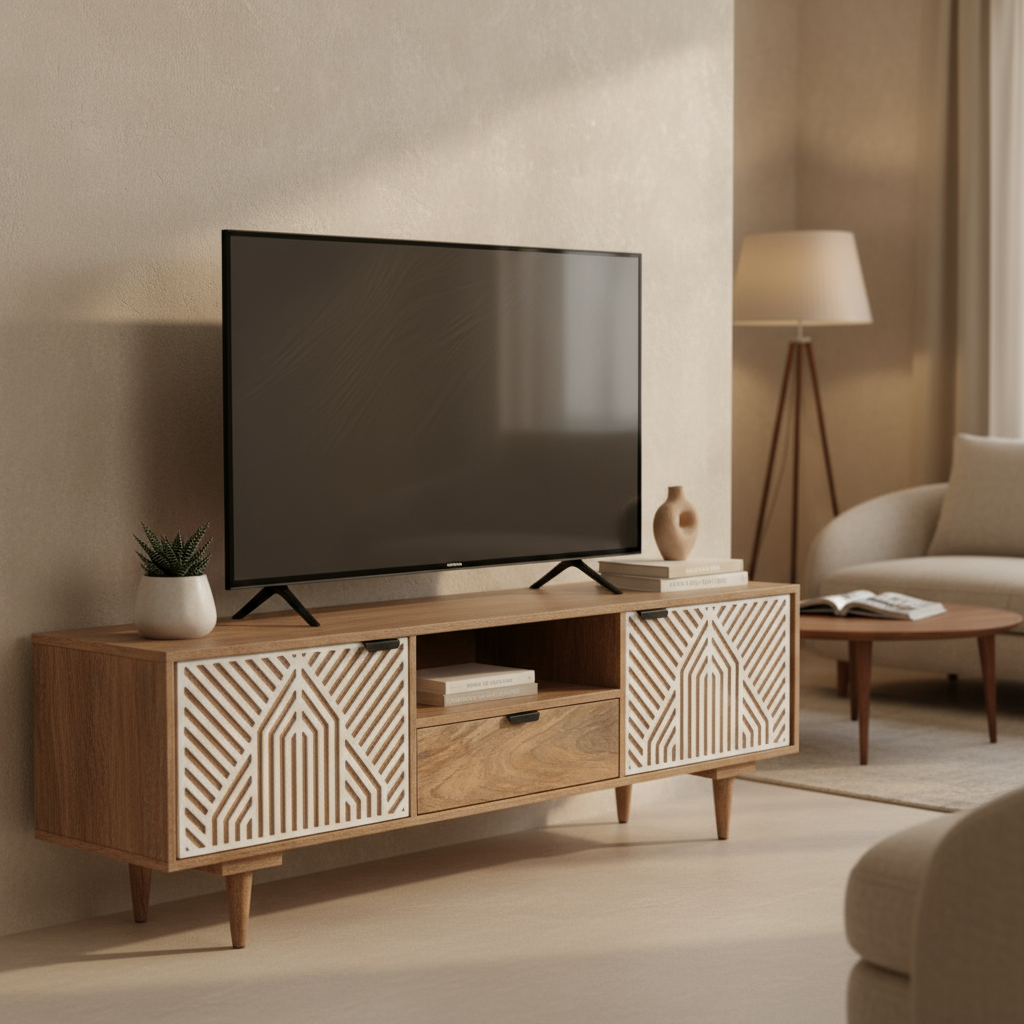 TV-Lowboard "Geometric Spirit" von Home ESPRIT, 160 x 41 x 55 cm