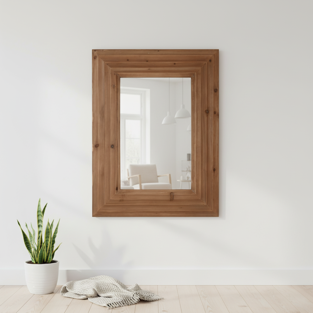 Wandspiegel "Natural Frame" von Home ESPRIT, 104 x 9 x 135 cm