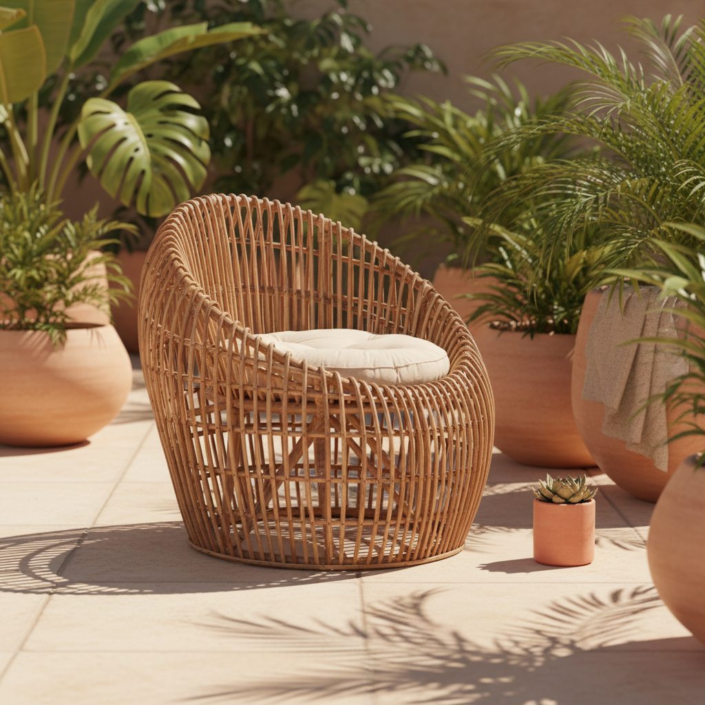 Garten-Sessel "Boho Relax" von Home ESPRIT, 70 x 70 x 74 cm
