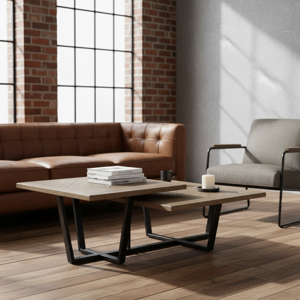 Couchtisch "Industrial Nest" von Home ESPRIT, 118 x 78 x 45 cm