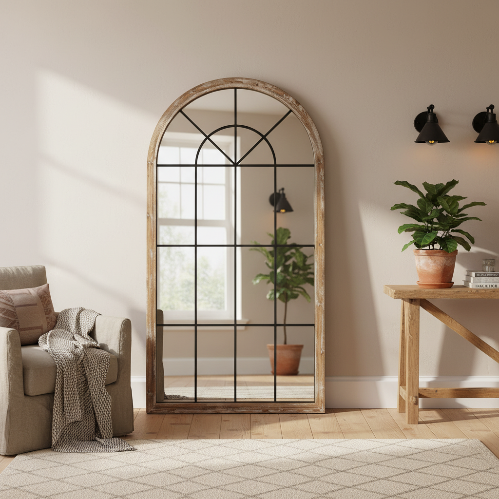 Wandspiegel "Vintage Window" von Home ESPRIT, 86 x 3,5 x 168 cm