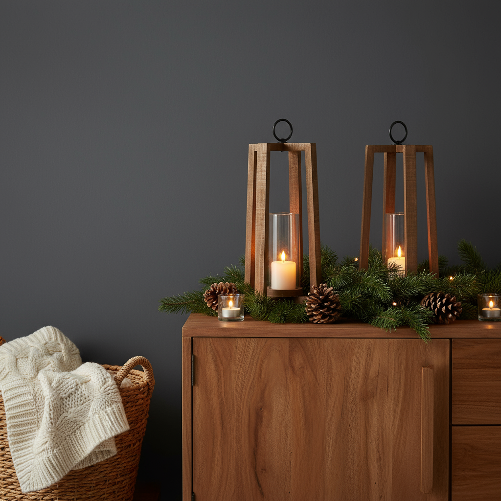 Windlicht „Natural Elegance“ von Home ESPRIT – Ø 27 cm, Höhe 54 cm