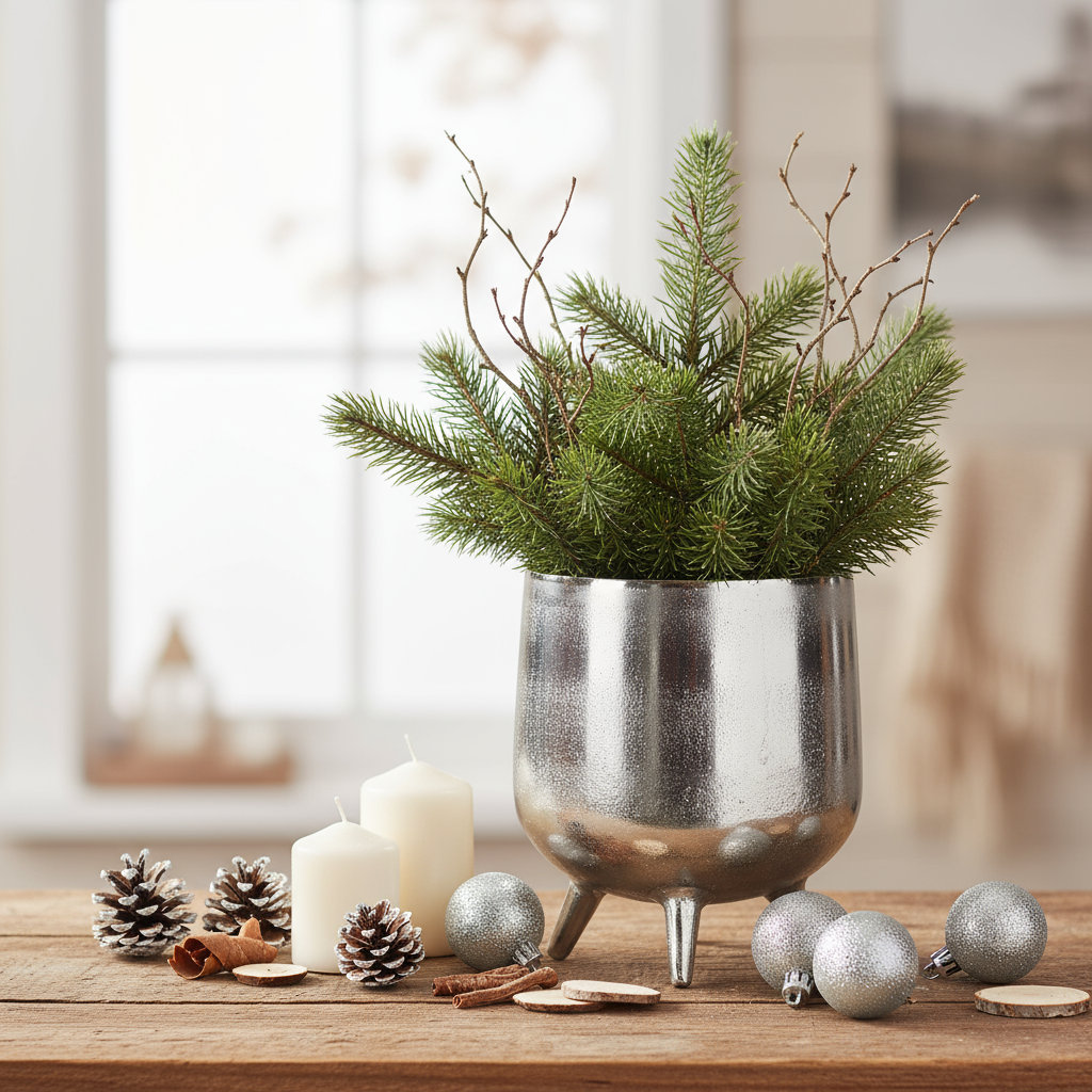 Dekovase "Silver Globe" von Home ESPRIT, 21 x 21 x 25 cm