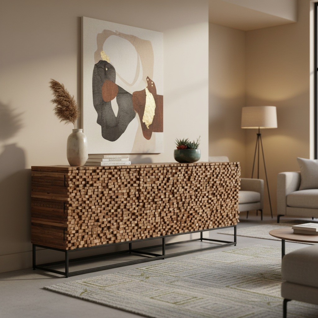 Kommode „Artisan Block“ von Home ESPRIT – 200 x 45 x 82 cm