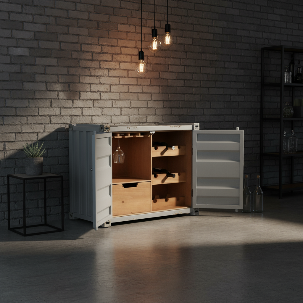Bar-Schrank "Cargo Cellar" von Home ESPRIT, 77 x 41 x 64 cm