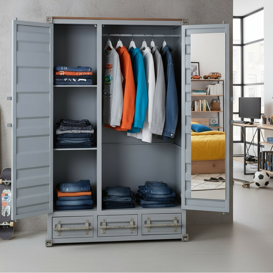 Kleiderschrank "Urban Cargo" von Home ESPRIT, 112 x 46 x 174 cm
