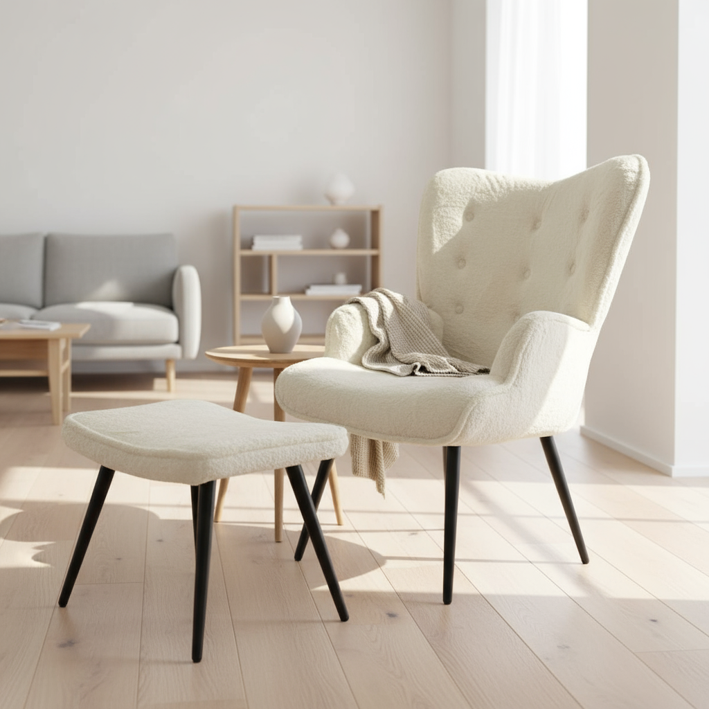 Sessel-Set "Scandi Cloud" von Home ESPRIT, 72 x 74 x 97 cm