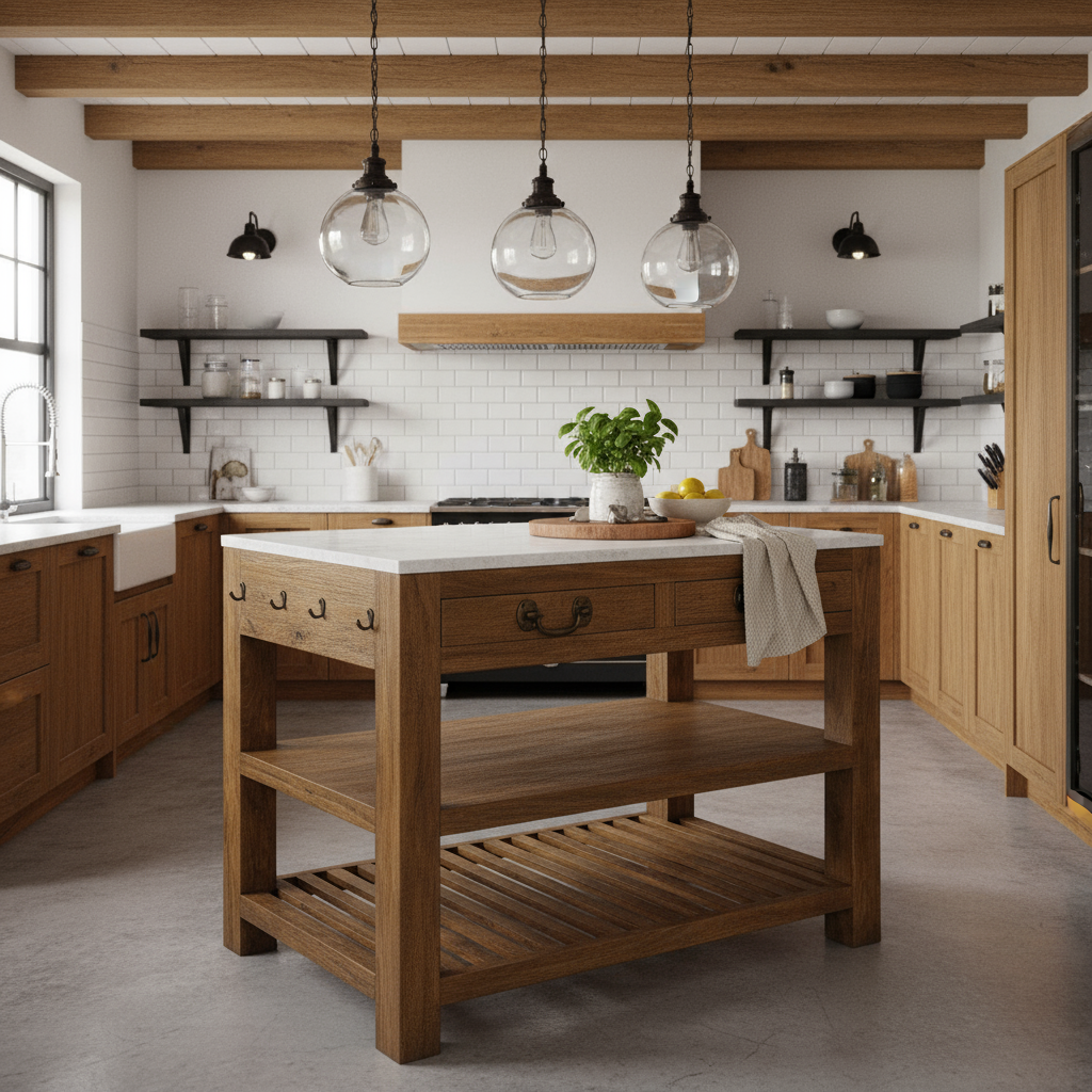 Kücheninsel "Marble Rustic" von Home ESPRIT, 119 x 70 x 93 cm