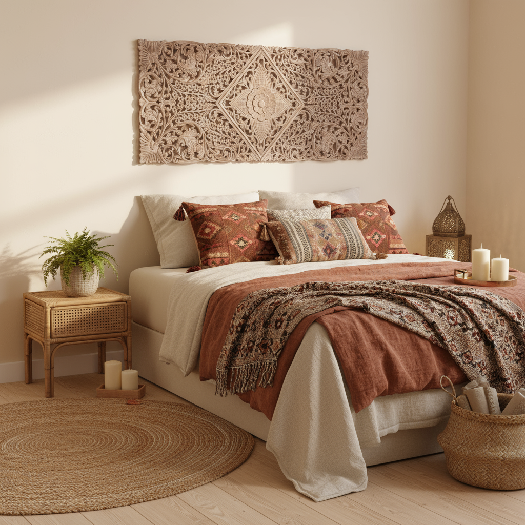 Kopfteil "Mandala Art" von Home ESPRIT, 180 x 3 x 80 cm