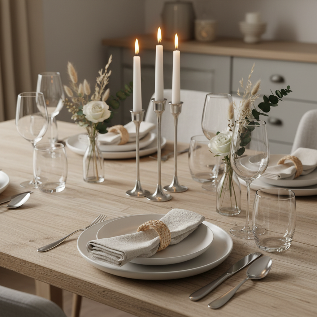 Serviettenring-Set "Natural Weave" von Home ESPRIT, 5 x 5 x 3 cm