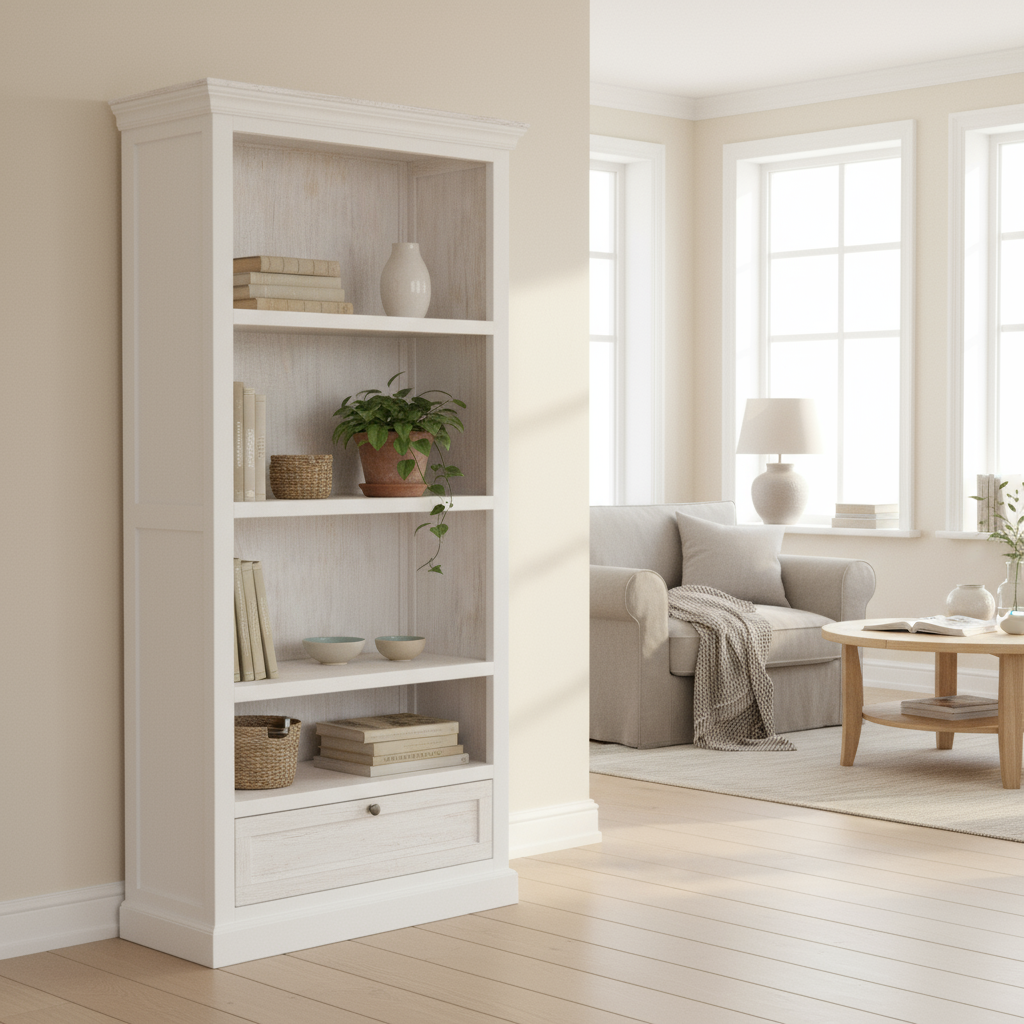 Regal „Stockholm“ von HOME ESPRIT – Mangoholz, 90 x 40 x 180 cm
