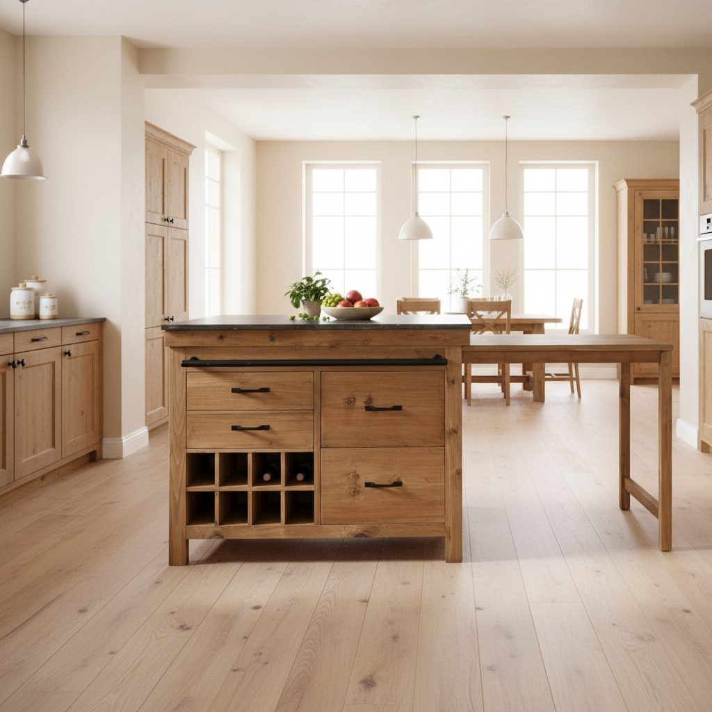 Kücheninsel „Urban Farmhouse“ von Home ESPRIT – 120 x 75 x 90 cm
