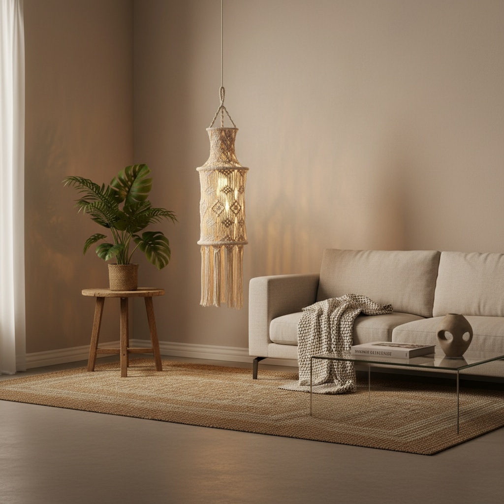 Lampenschirm "Boho Fringe" von Home ESPRIT, 25 x 25 x 108 cm