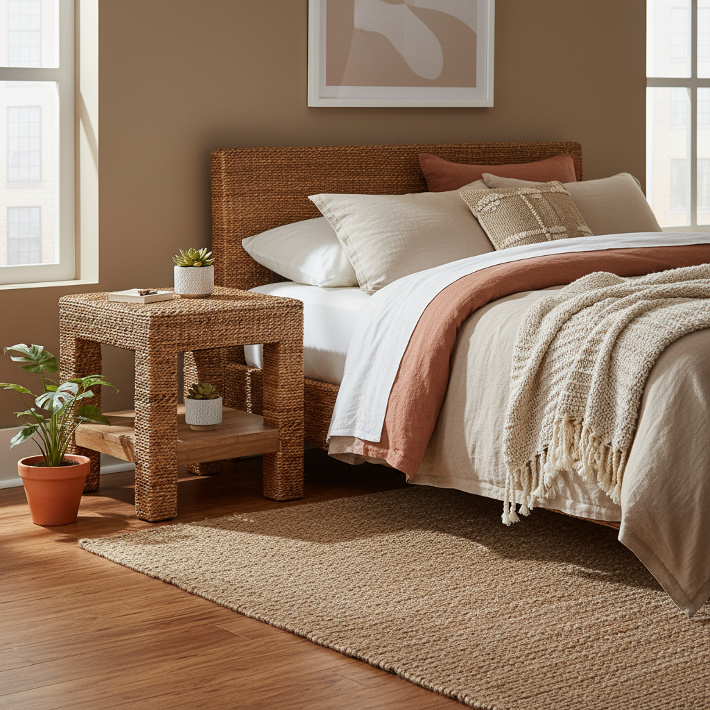 Beistelltisch "Natural Weave" von Home ESPRIT, 40 x 40 x 40 cm