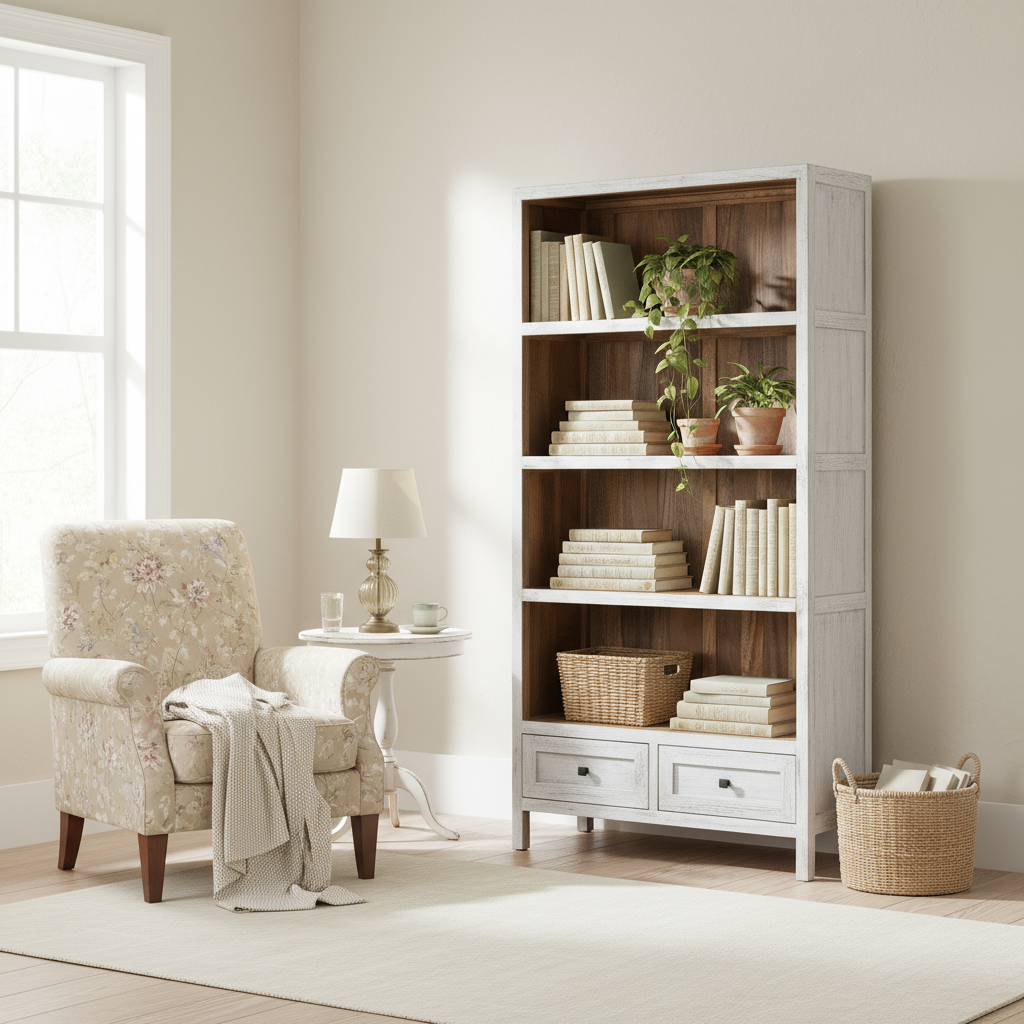 Regal „Uppsala“ von HOME ESPRIT – Mangoholz, 100 x 40 x 198 cm