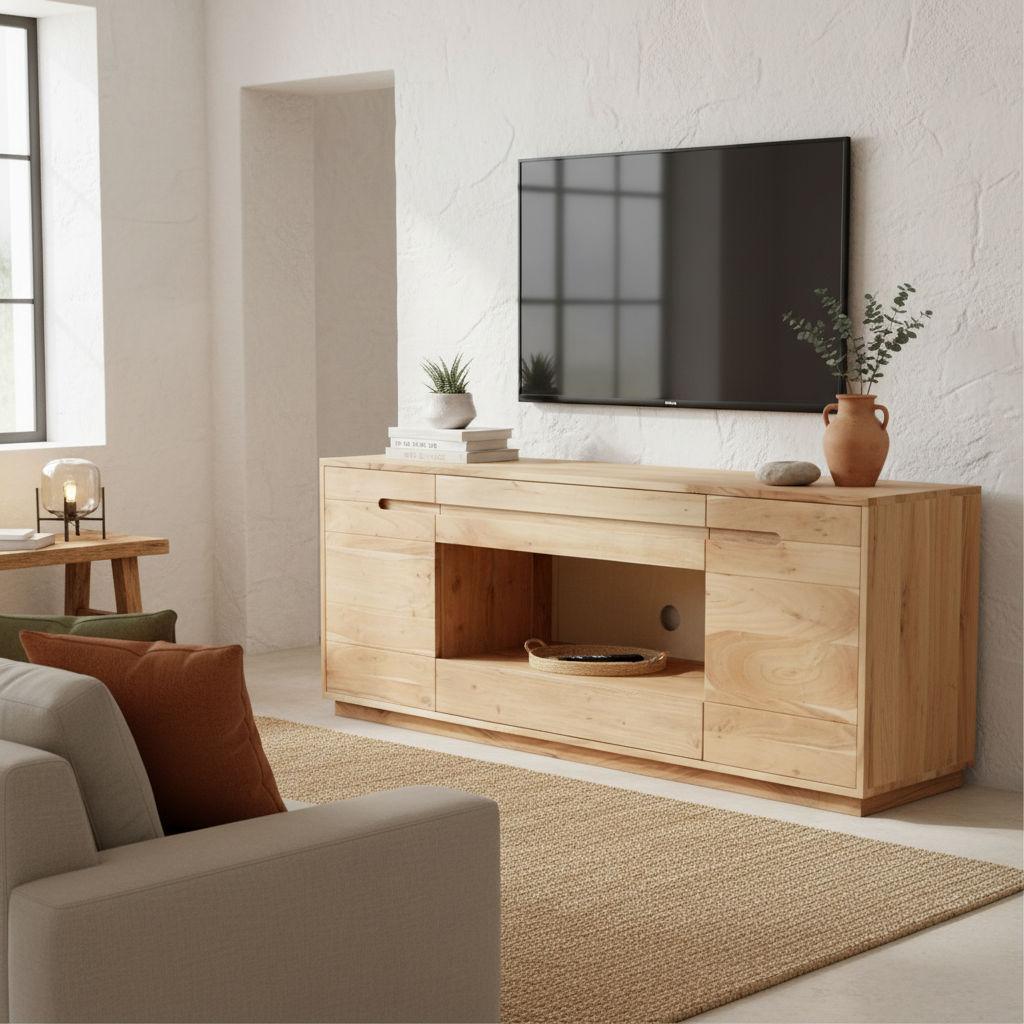 TV-Lowboard "Natural Grain" von Home ESPRIT, 150 x 40 x 61 cm