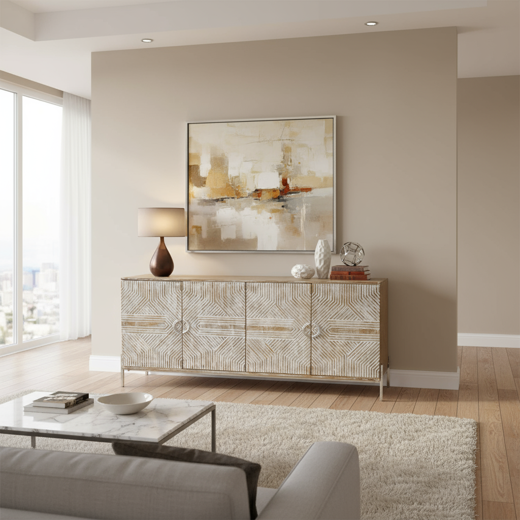 Kommode „White Delight“ von Home ESPRIT – 180 x 40 x 80 cm