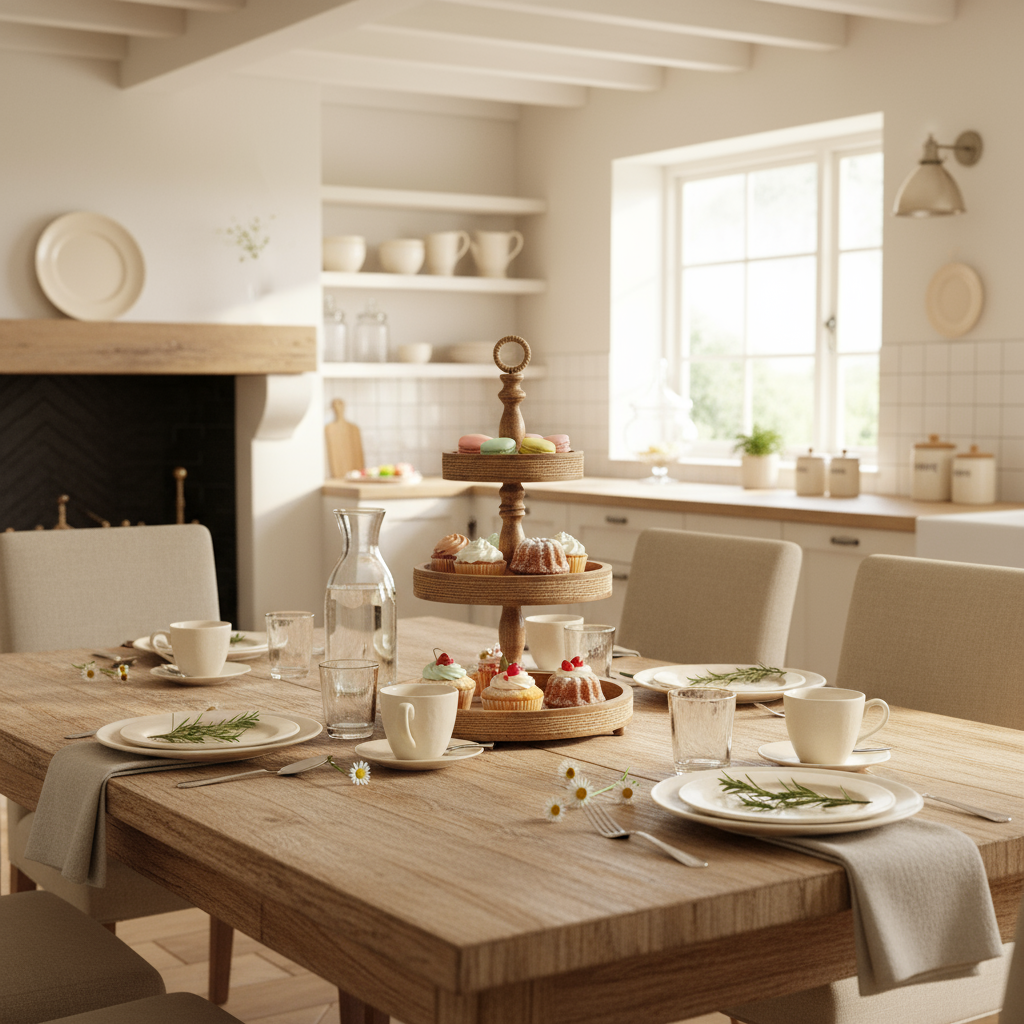 Servier-Etagere „Tea Time Elegance“ von Home ESPRIT – Ø38 x 63 cm