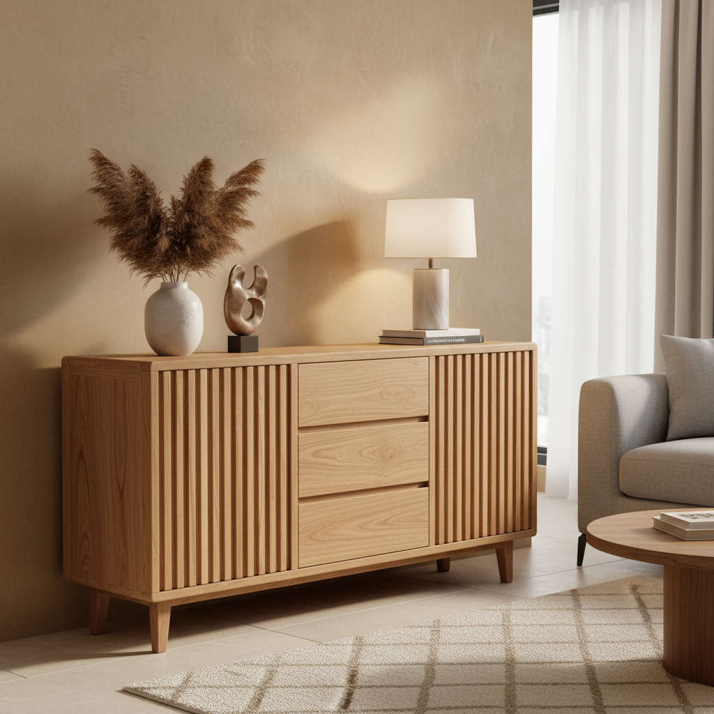 Kommode „Natural Balance“ von Home ESPRIT – 160 x 45 x 82 cm
