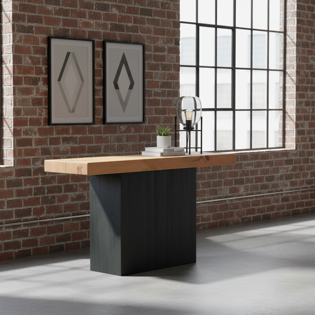 Konsolentisch „Urbano“ von HOME ESPRIT – Recyceltes Kiefernholz, 140 x 40 x 75 cm