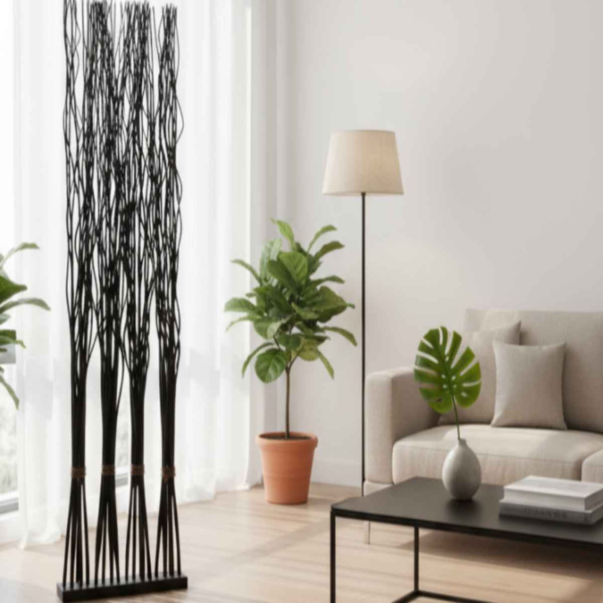 Raumteiler „Midnight Bloom“ von Gift Decor – 50 x 182 x 13 cm