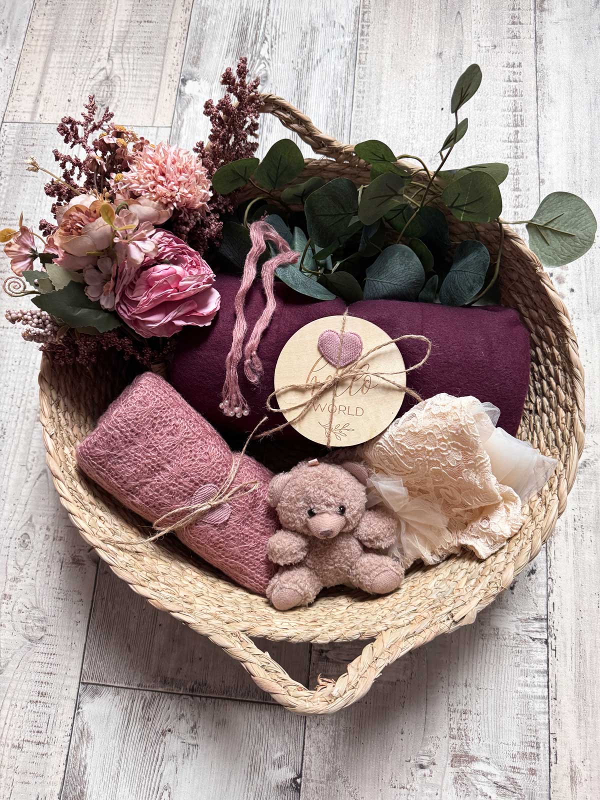 HEJ JOY Geschenkbox - Fotorequisiten-Set für Babies von maibejbi