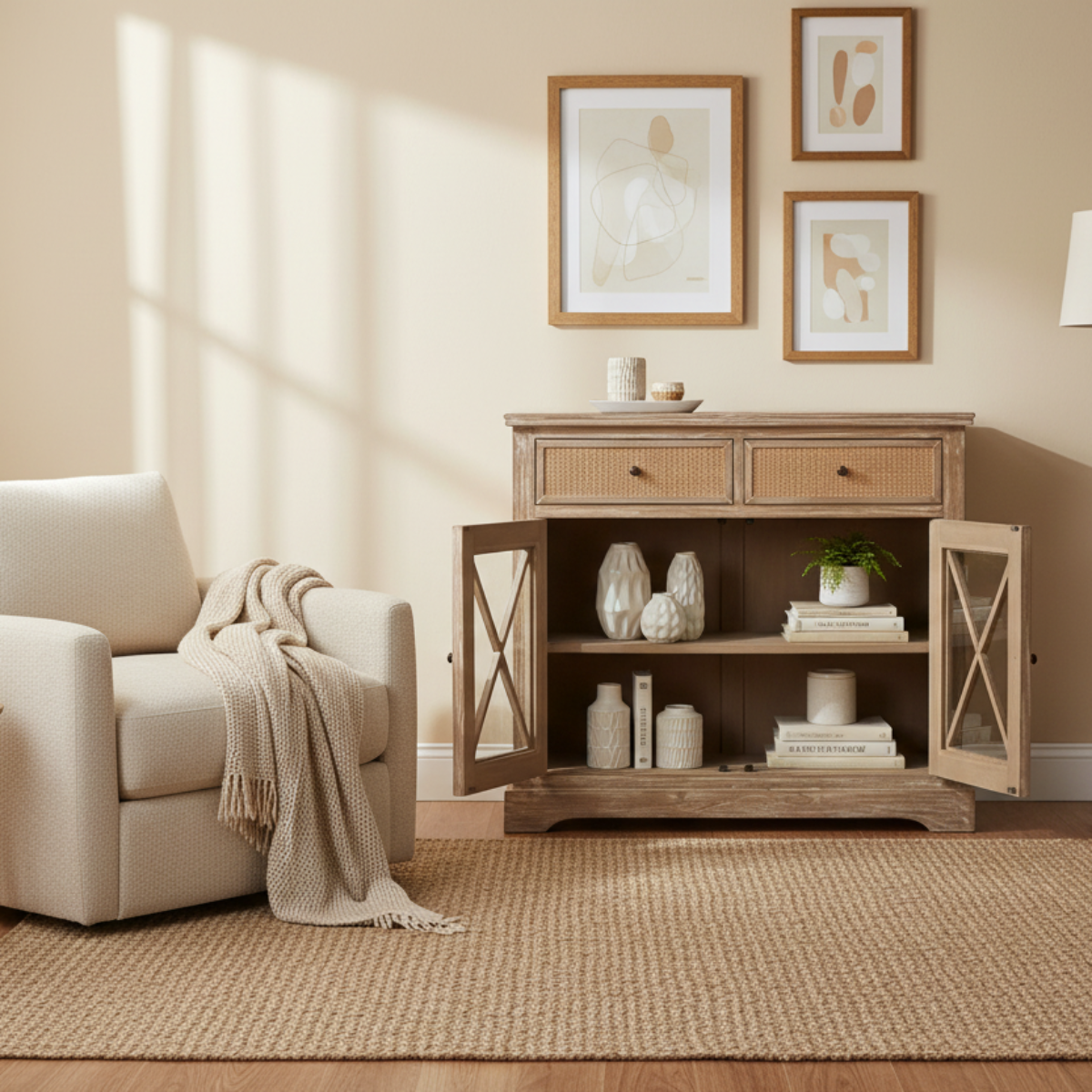 Kommode „Vienna Weave“ von Home ESPRIT – 100 x 45 x 91,5 cm