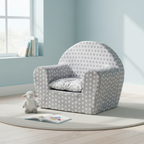 Kindersessel „Starry Dream“ – Grau mit Sternen