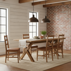 Esstisch „Farmhouse“ von DKD HOME DECOR – Recyceltes Holz, 220 x 100 x 76 cm