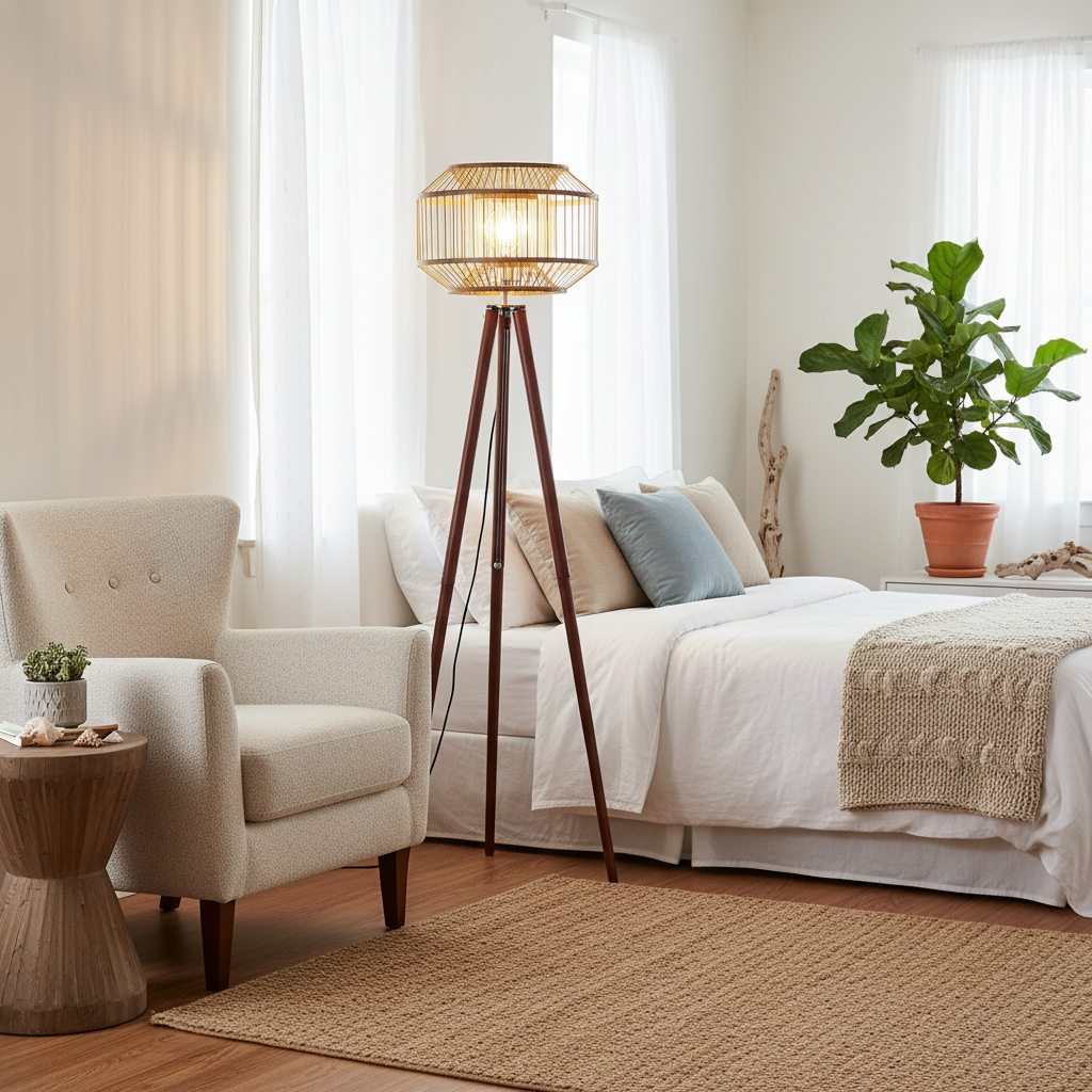 Lampenschirm "Bamboo Cage" von DKD Home Decor, 40 x 40 x 28 cm
