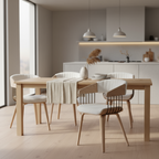 Esszimmerstuhl "Nordic Fusion" von Home ESPRIT in Weiß, 51 x 55 x 76,5 cm