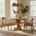 Esstisch „Natural Mosaic“ von Home ESPRIT – Ø 115 cm, Höhe 76 cm
