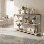 Regal/Konsole „Belle“ von HOME ESPRIT – Metall & Holz, 159 x 36,5 x 91 cm