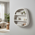 WANDREGAL „Wave“ von HOME ESPRIT – MDF, 100 x 18 x 100 cm