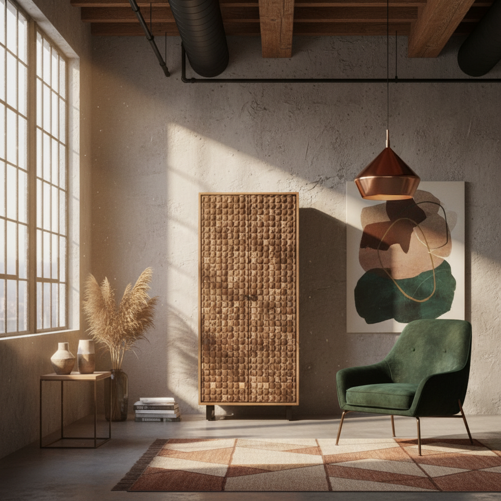 Schrank „Natural Contrast“ von Home ESPRIT – 85 x 40 x 185 cm