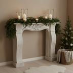Kaminumrandung "Classic White" von Home ESPRIT, 125 x 27 x 104 cm