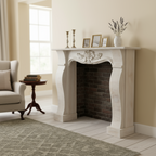 Kaminumrandung "Classic White" von Home ESPRIT, 125 x 27 x 104 cm